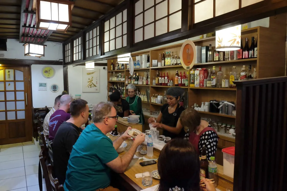 Izakaya Issa in Liberdade, São Paulo. Most of the customers are non-nikkeis.